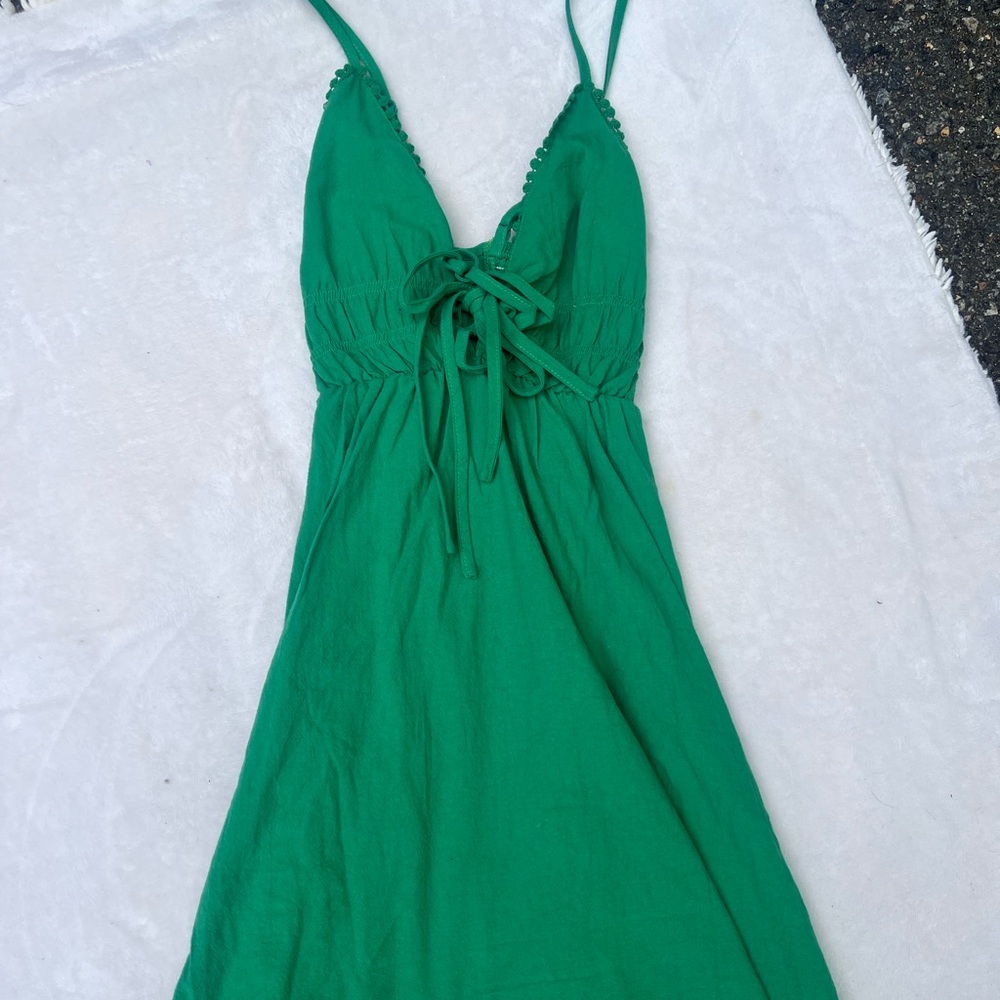 Amazon Essentials Green Mini Dress